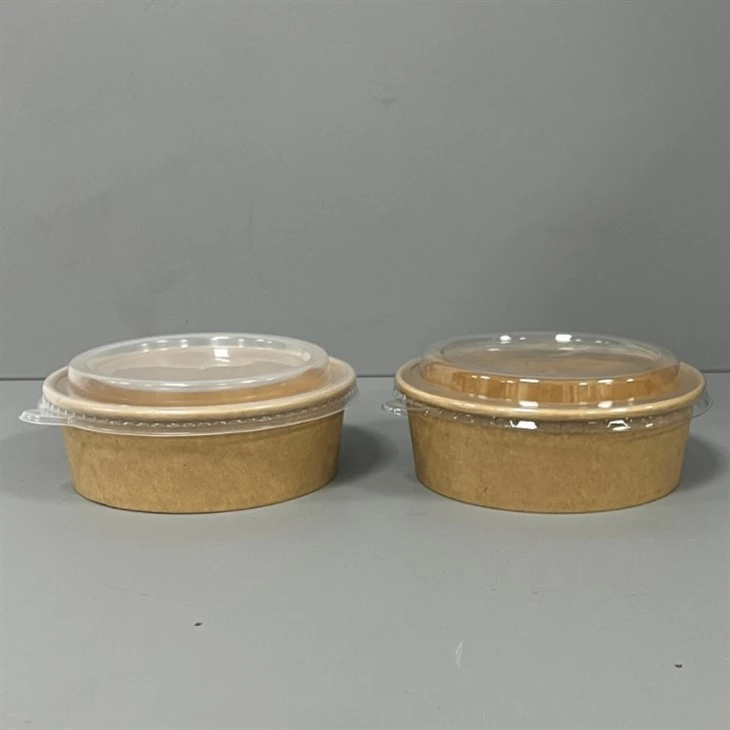 kraft food bowls with PET lids