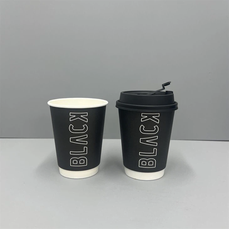 double wall cups with new type PP lids